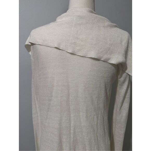 Theory light open front cardigan linen P - Picture 4 of 5